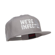 We Are All Infected Embroidered Cotton Snapback