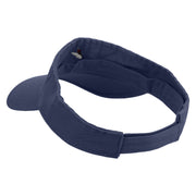 Red Crane Icon Embroidered Prostyle Cotton Twill Washed Visor - Navy OSFM