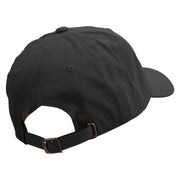 Initial Washington Sign Embroidered Unstructured Low Profile 6 panel Cotton Cap - Black OSFM