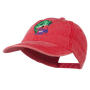 Bass Fishing Embroidered Washed Cap