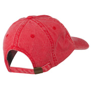 Bass Fishing Embroidered Washed Cap