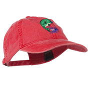 Bass Fishing Embroidered Washed Cap