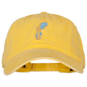 Sweden Flag Map Embroidered Washed Cotton Twill Cap