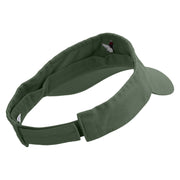 Red Crane Icon Embroidered Prostyle Cotton Twill Washed Visor - Olive OSFM