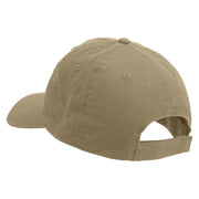 Sheriff Retired Embroidered Low Profile Dyed Cotton Twill Cap - Khaki OSFM