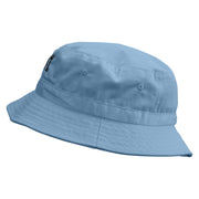 Jazz Musician Band Embroidered Bucket Hat - Lt-Denim OSFM