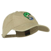 Bass Fishing Embroidered Washed Cap