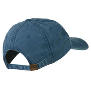 Bass Fishing Embroidered Washed Cap