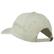 Eagle with Star Circle Embroidered Washed Cap