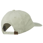 Eagle with Star Circle Embroidered Washed Cap