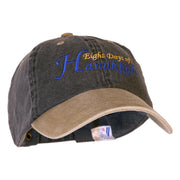 Eight Days of Hanukkah Embroidered Pigment Dyed Washed Cap