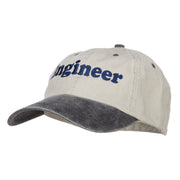 Engineer Embroidered Washed Cap