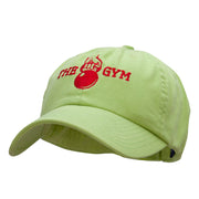 The Gym Embroidered Low Profile Dyed Cotton Twill Cap