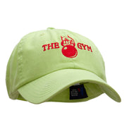 The Gym Embroidered Low Profile Dyed Cotton Twill Cap