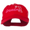 Number 1 Grandma Embroidered Cotton Cap