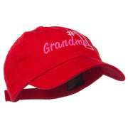 Number 1 Grandma Embroidered Cotton Cap