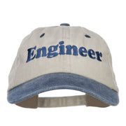 Engineer Embroidered Washed Cap