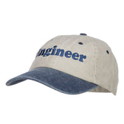 Engineer Embroidered Washed Cap