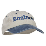 Engineer Embroidered Washed Cap