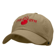 The Gym Embroidered Low Profile Dyed Cotton Twill Cap