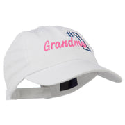 Number 1 Grandma Embroidered Cotton Cap