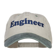 Engineer Embroidered Washed Cap