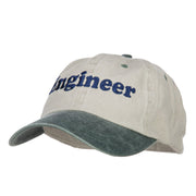 Engineer Embroidered Washed Cap