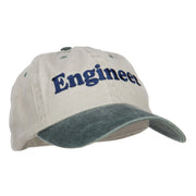 Engineer Embroidered Washed Cap