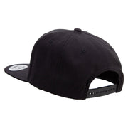 Casino Poker Card Embroidered Wool Blend Prostyle Snapback - Black OSFM