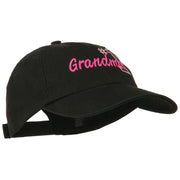 Number 1 Grandma Embroidered Cotton Cap