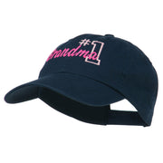 Number 1 Grandma Embroidered Cotton Cap