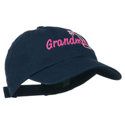 Number 1 Grandma Embroidered Cotton Cap