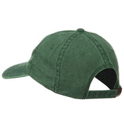 Eagle with Star Circle Embroidered Washed Cap