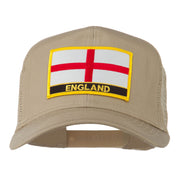 England Flag Patched Mesh Cap