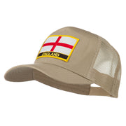 England Flag Patched Mesh Cap