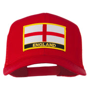 England Flag Patched Mesh Cap