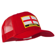 England Flag Patched Mesh Cap