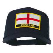 England Flag Patched Mesh Cap