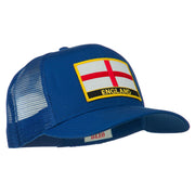 England Flag Patched Mesh Cap