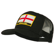 England Flag Patched Mesh Cap