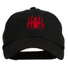 Halloween Spider Embroidered Pet Spun Washed Cap