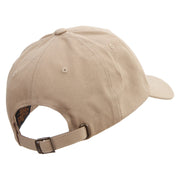 Sketch of Flying Swallow Embroidered Dad Style Unstructured Low Profile 6 panel Cotton Cap - Khaki OSFM