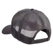 Jazz Music Show Icon Embroidered Solid Cotton Twill Low Profile Nylon Mesh Back Cap - Charcoal OSFM