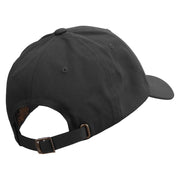 Sketch of Flying Swallow Embroidered Dad Style Unstructured Low Profile 6 panel Cotton Cap - Black OSFM