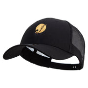 Jazz Music Show Icon Embroidered Solid Cotton Twill Low Profile Nylon Mesh Back Cap - Black OSFM