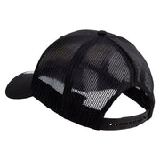 Jazz Music Show Icon Embroidered Solid Cotton Twill Low Profile Nylon Mesh Back Cap - Black OSFM