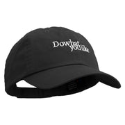 Do What You Like Embroidered Low Profile Dyed Cotton Twill Cap - Black OSFM