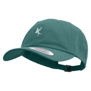 Sketch of Flying Swallow Embroidered Dad Style Unstructured Low Profile 6 panel Cotton Cap - Spruce OSFM