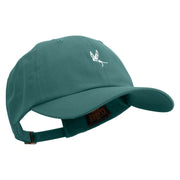 Sketch of Flying Swallow Embroidered Dad Style Unstructured Low Profile 6 panel Cotton Cap - Spruce OSFM