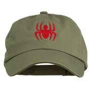 Halloween Spider Embroidered Pet Spun Washed Cap